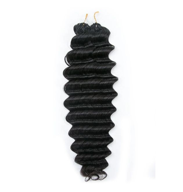 Deep Wave Feather Crochet