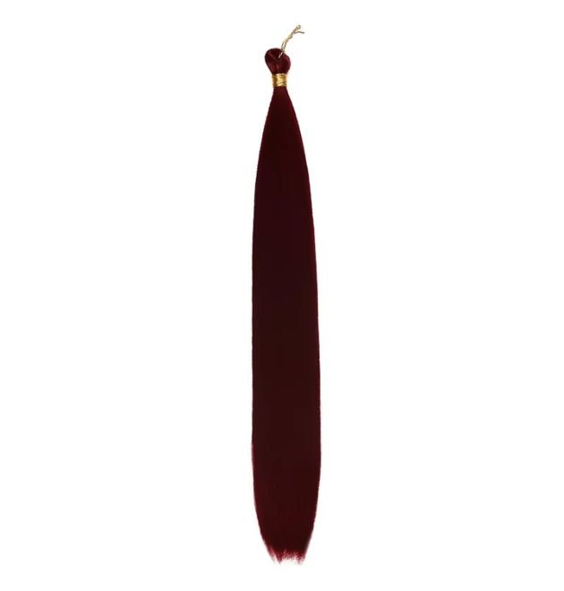 #Burgundy French Bone Straight