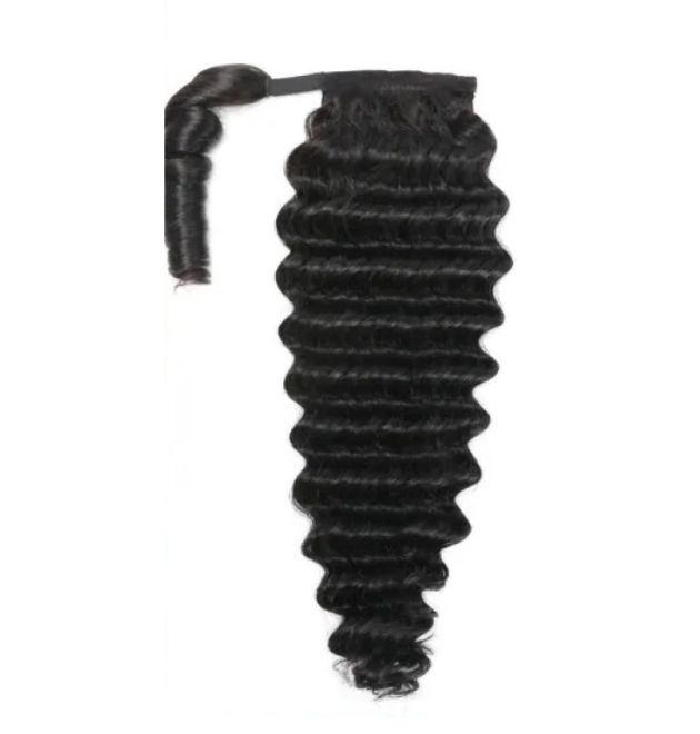 Loose Deep Wave Ponytail Wrap